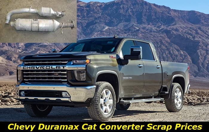 chevy duramax cat converter scrap price